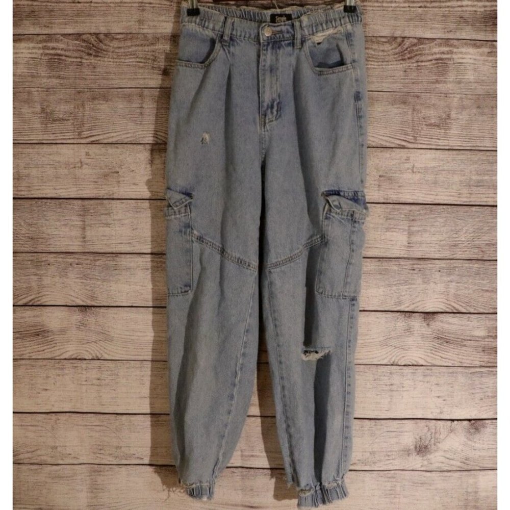 Simple Society 3/26 Destressed Blue Jeans